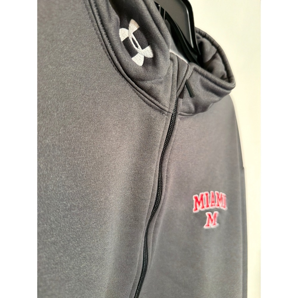 Under Armour Men's XL Gray Quarter Zip Pullover Athletic Shirt - Picture 5 of 6